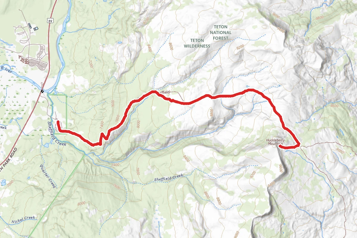 Huckleberry Mountain via Sheffield Creek Trail