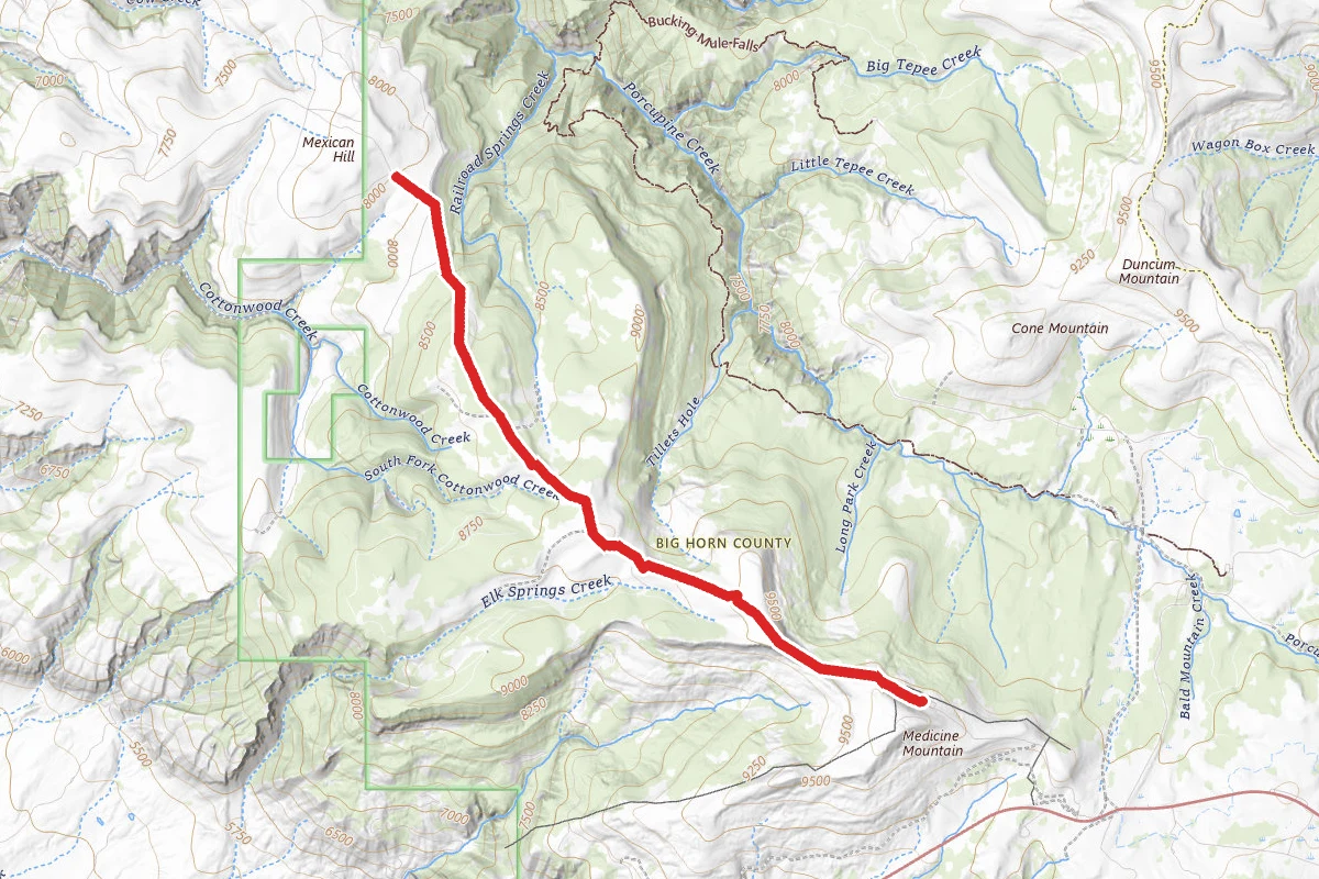 Mexican Hill and Five Springs Area