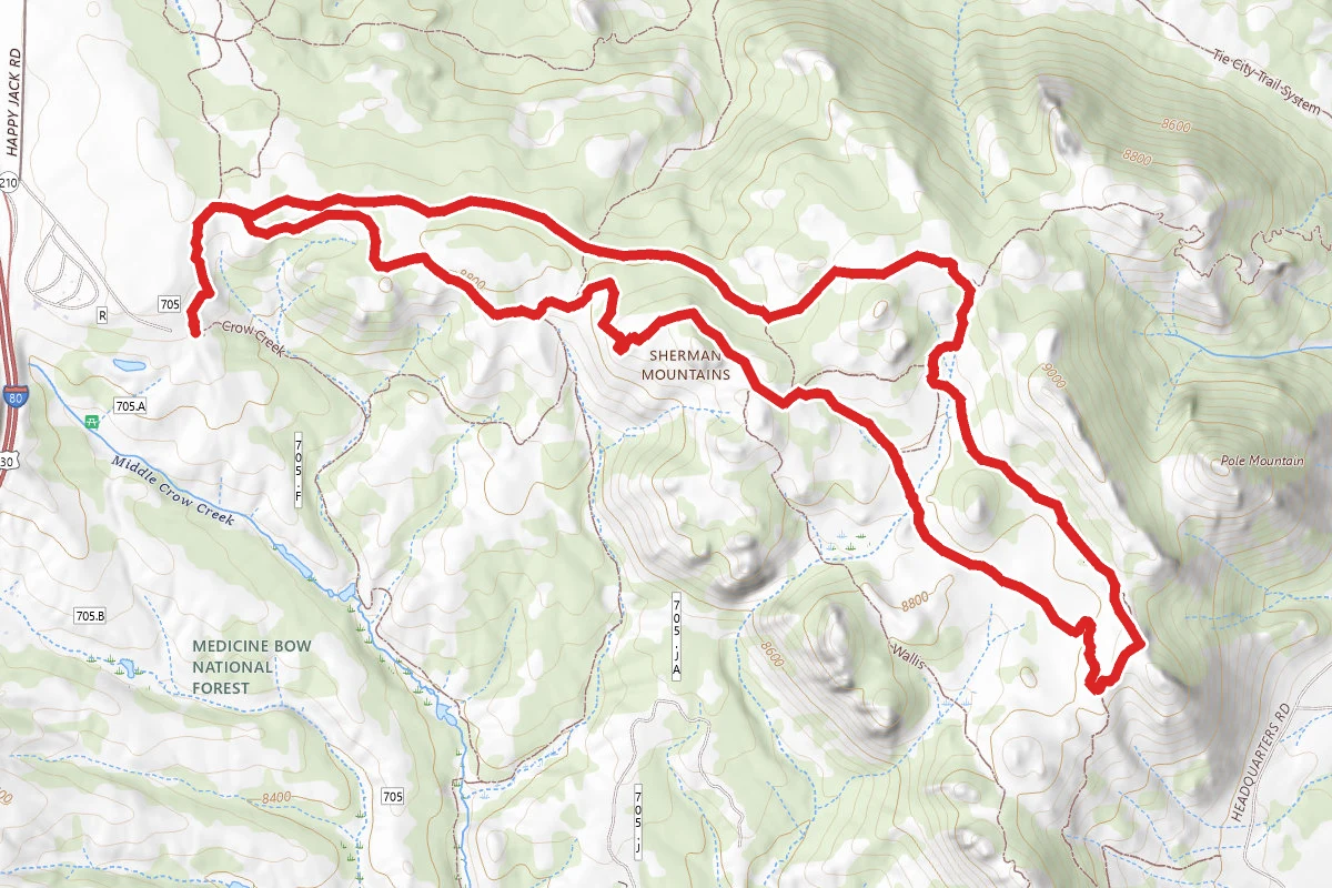 Headquarters National Recreation Trail, Browns Loop, Vans Loop