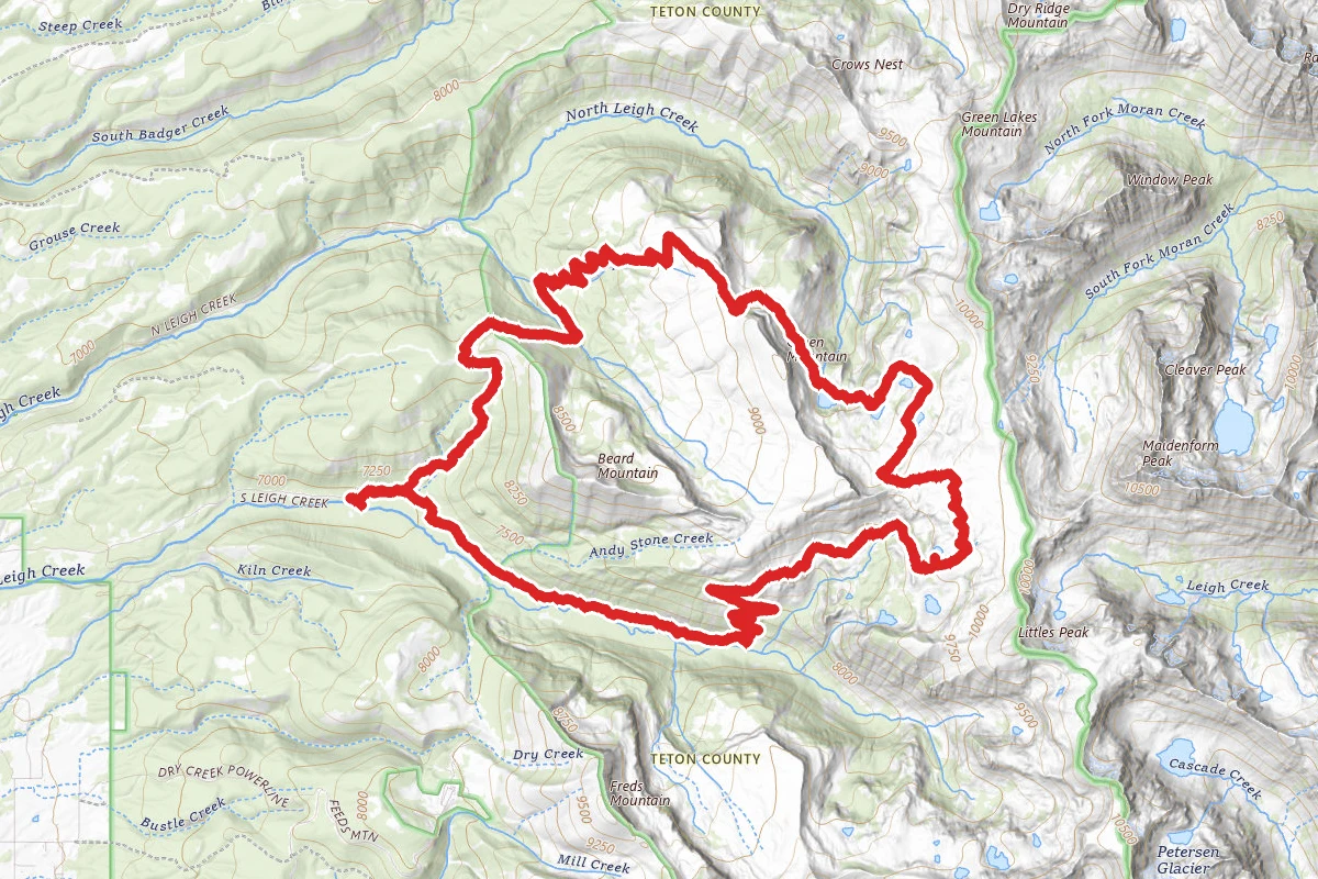 South Leigh Creek, Granite Basin, Green Lakes Loop