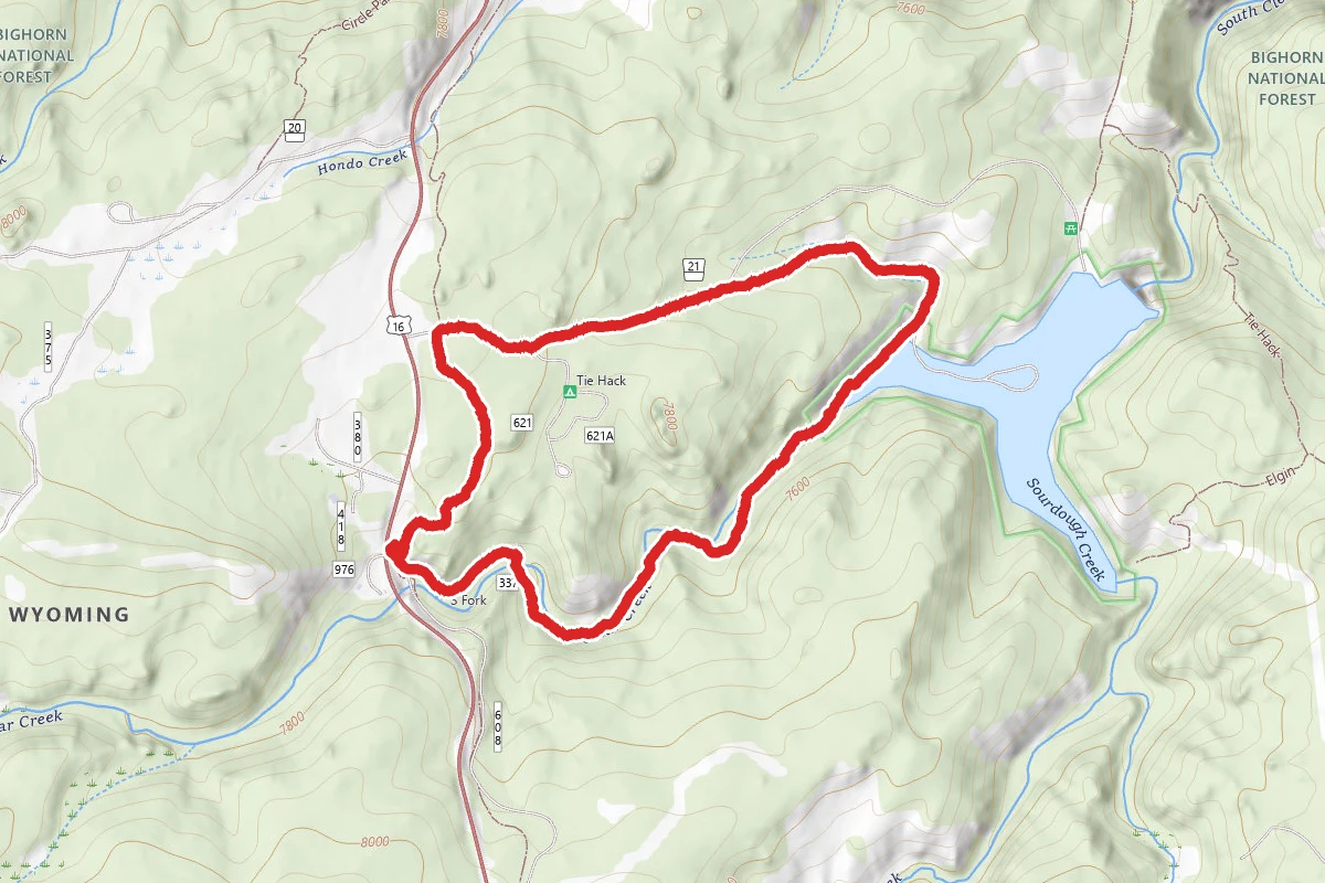 South Fork Campground to Tie Hack Loop