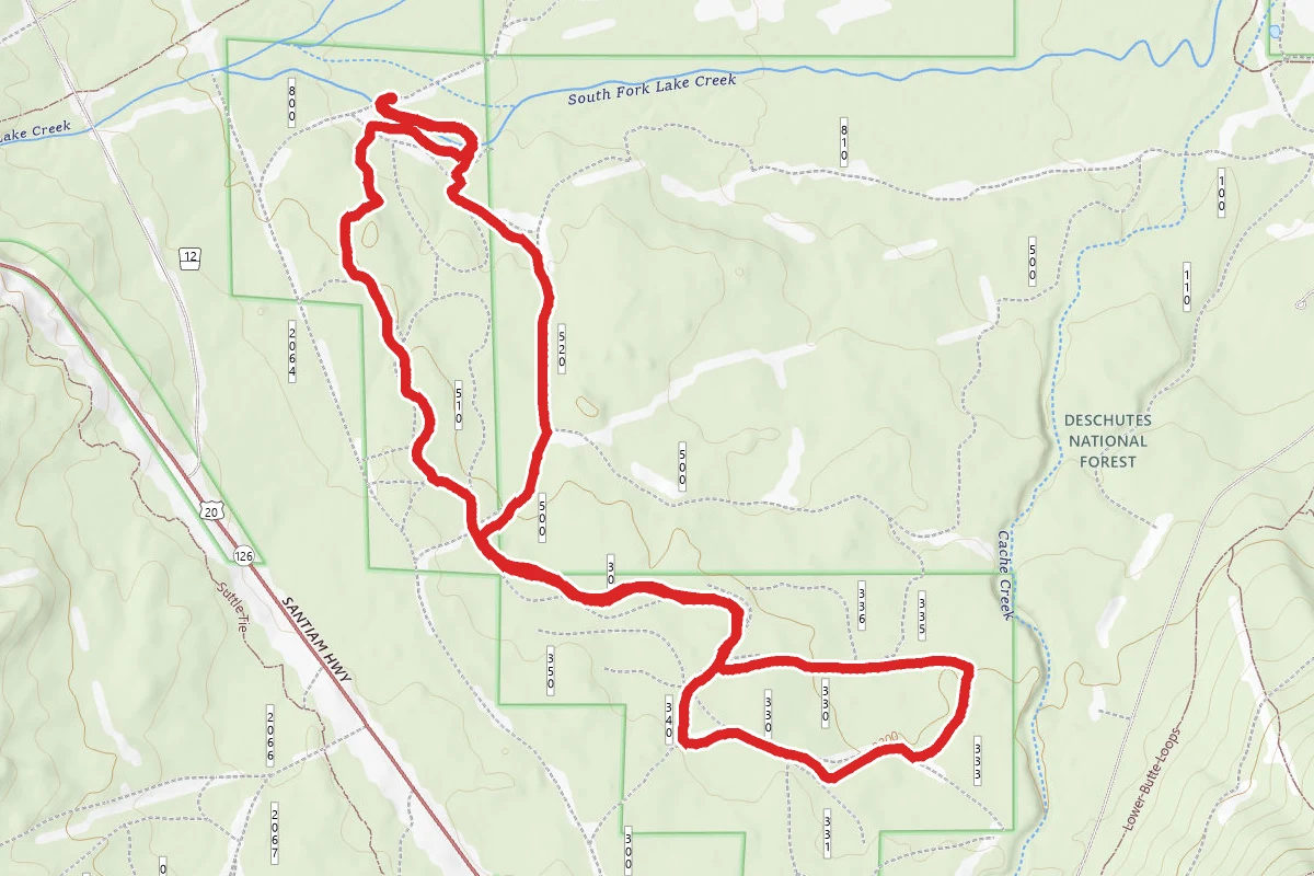 Fir Trail and Pine Trail Loop from South Trailhead