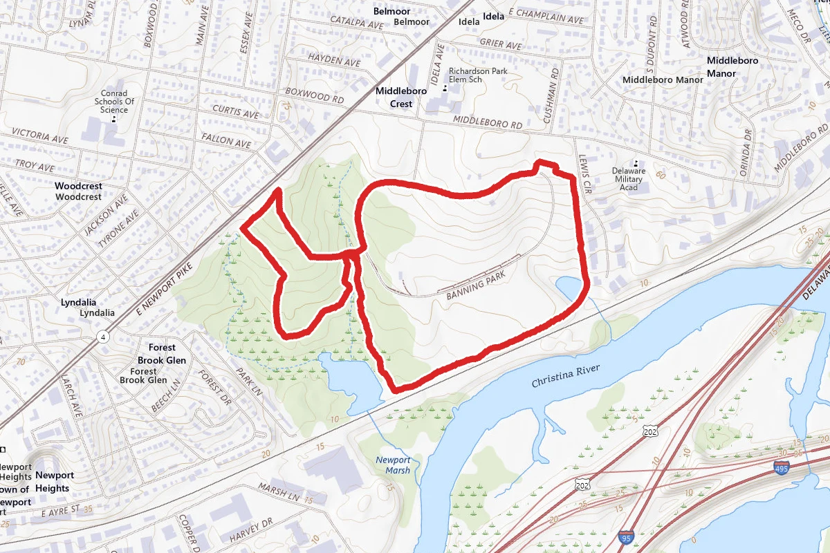 Banning Park Perimeter Loop