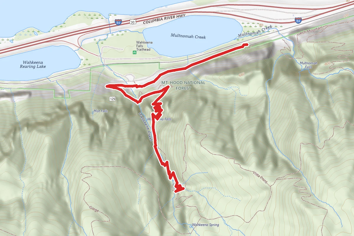 Wahkeena Falls Trail
