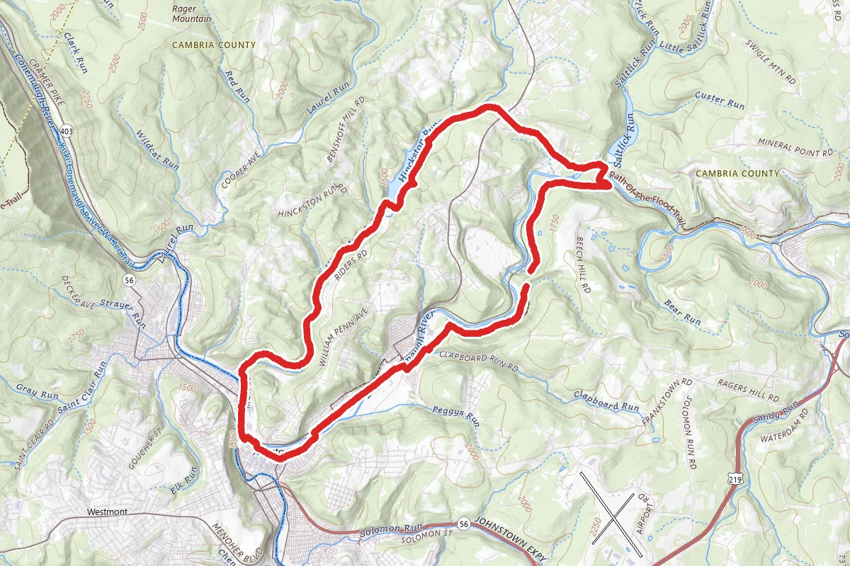 Johnstown Greenway, Honan Avenue, and Staplebend Tunnel Trails