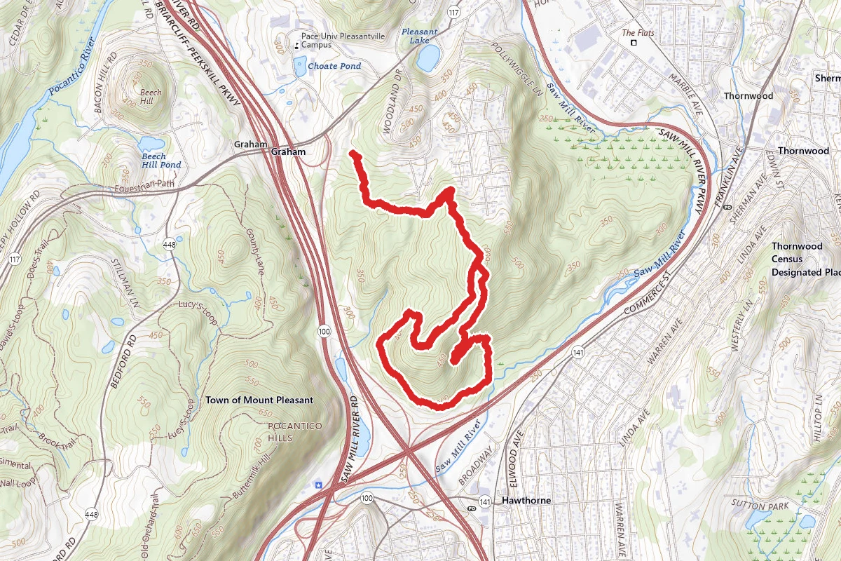 Graham Hills Blue, White, No. 14 Loop