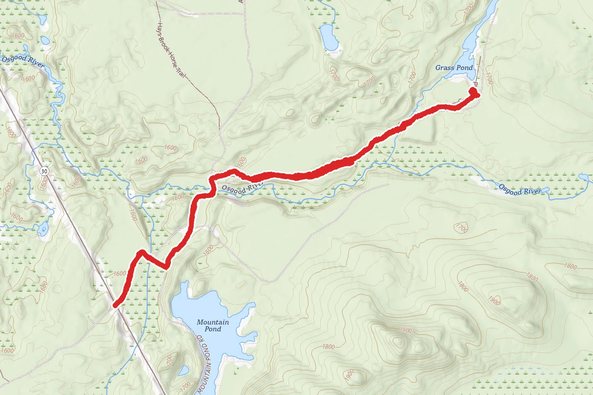 Hays Brook Trail to Grass Pond