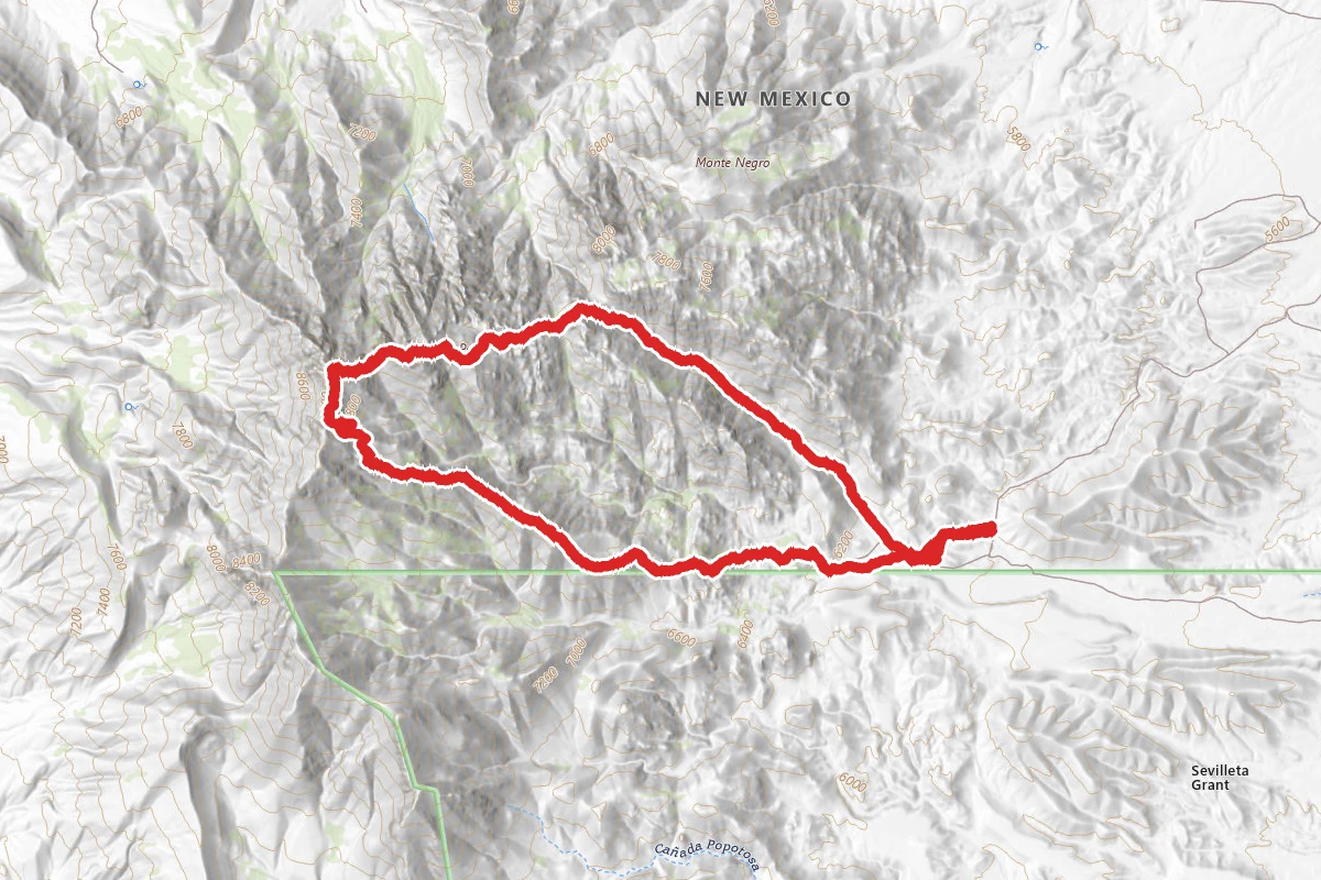 Sierra Ladrones and Ladron Peak