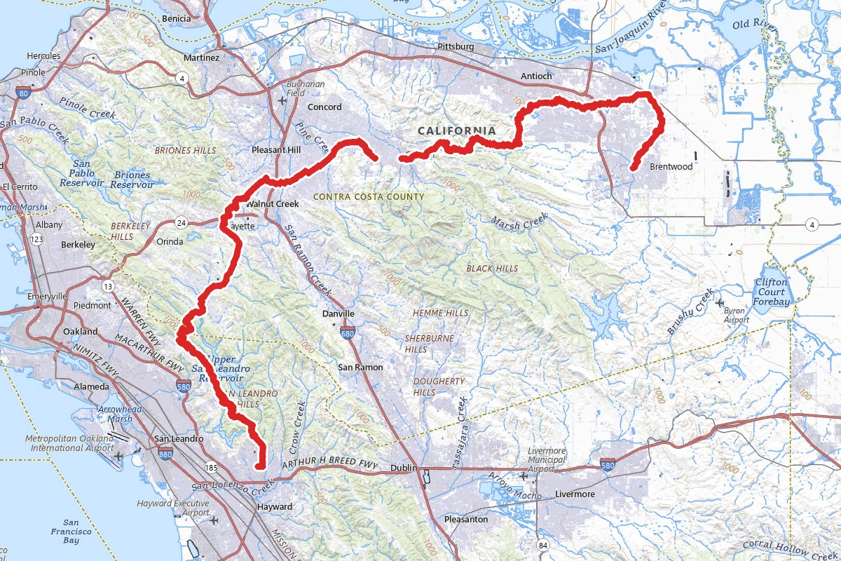Aaron Alcorn Castro Valley to Brentwood Memorial Trail