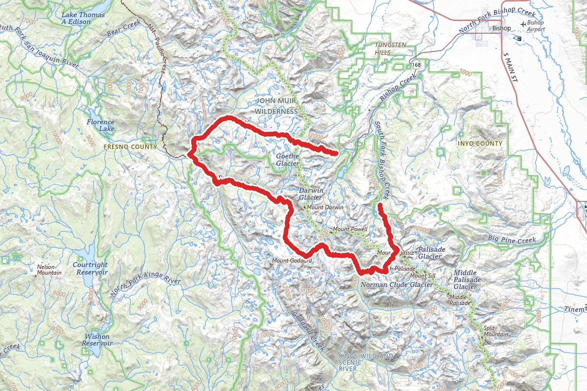 North Lake to South Lake Trail