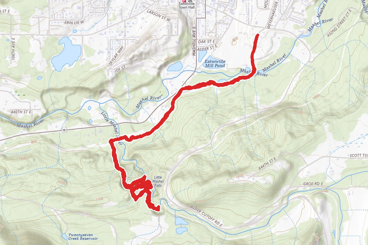 Little Mashel Falls Trail via Bud Blancher Trail