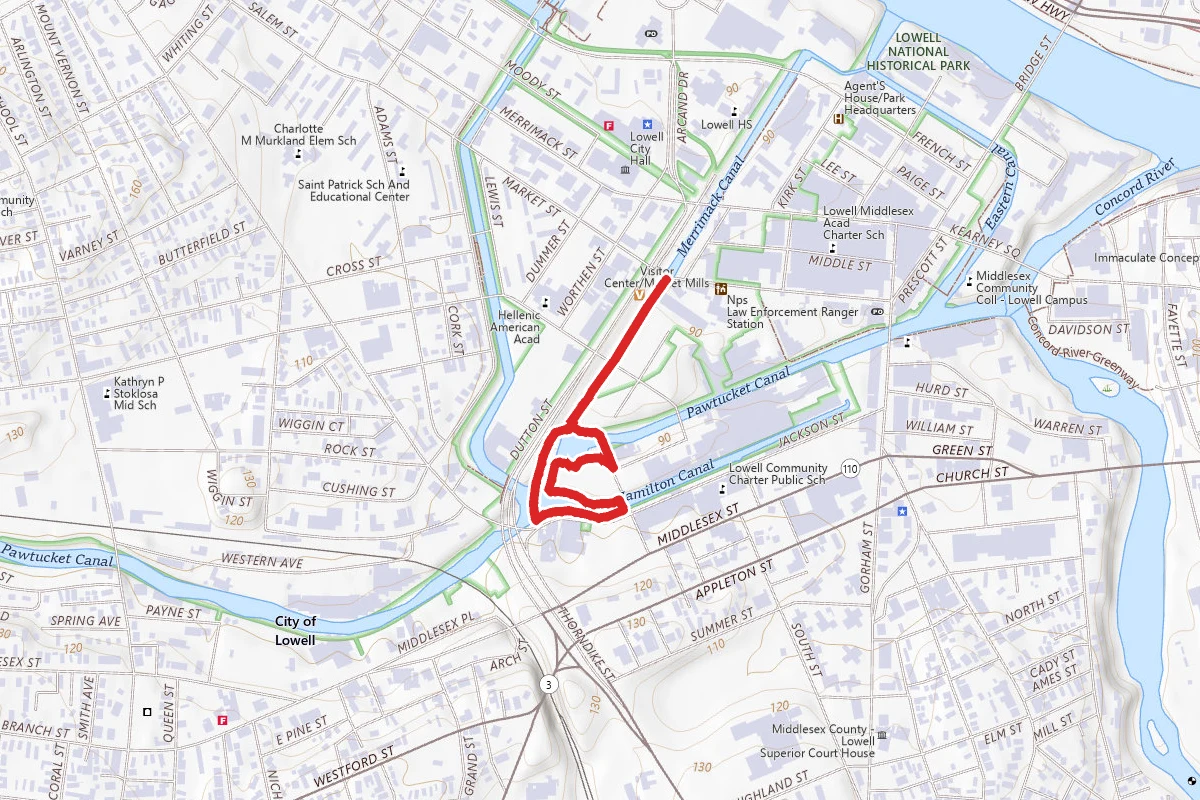 Pawtucket and Merrimack Canal Walk