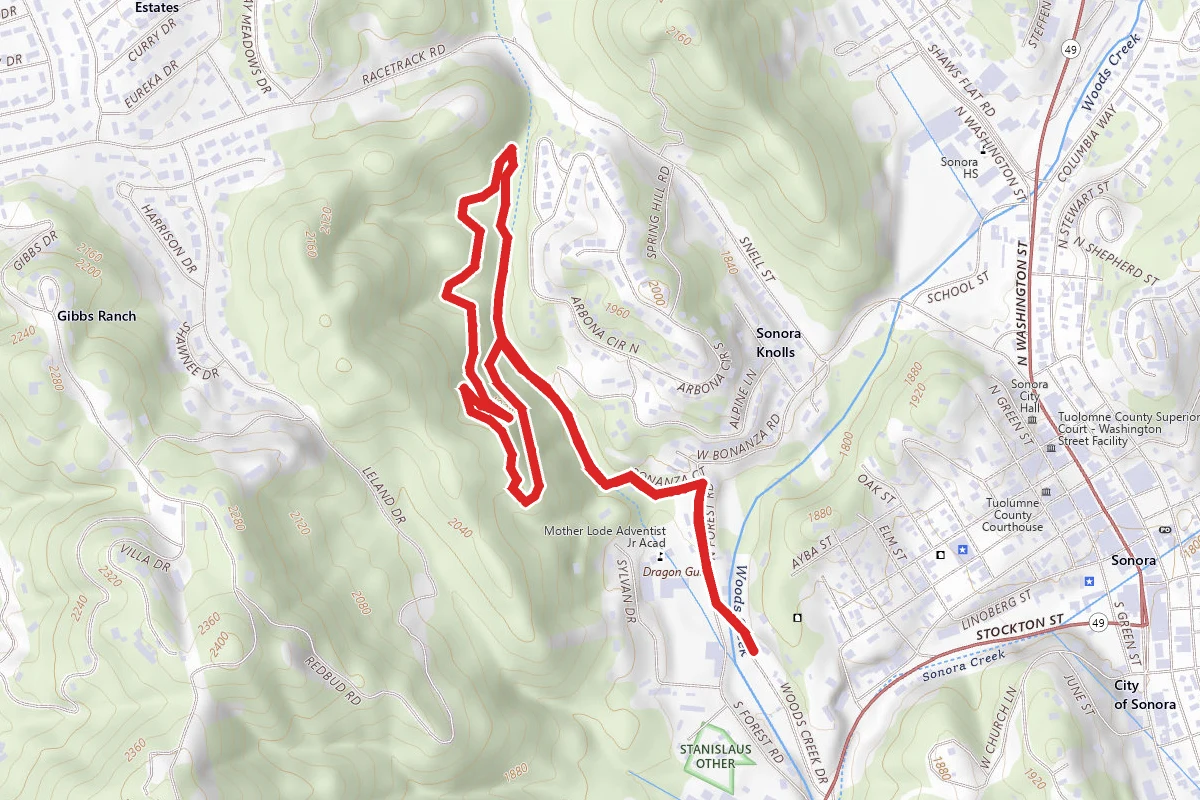 Dragoon Gulch Trail