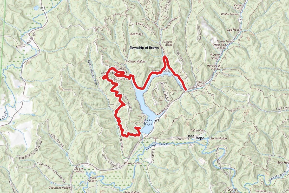 Hope Furnace to Sidewinder Trail