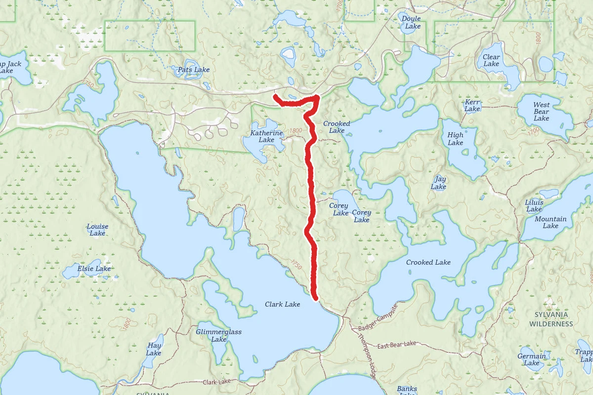Thompson Lodge Trail to Clark Lake