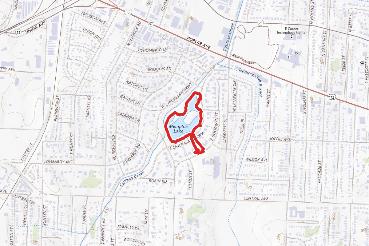 Chickasaw Gardens Lake Loop
