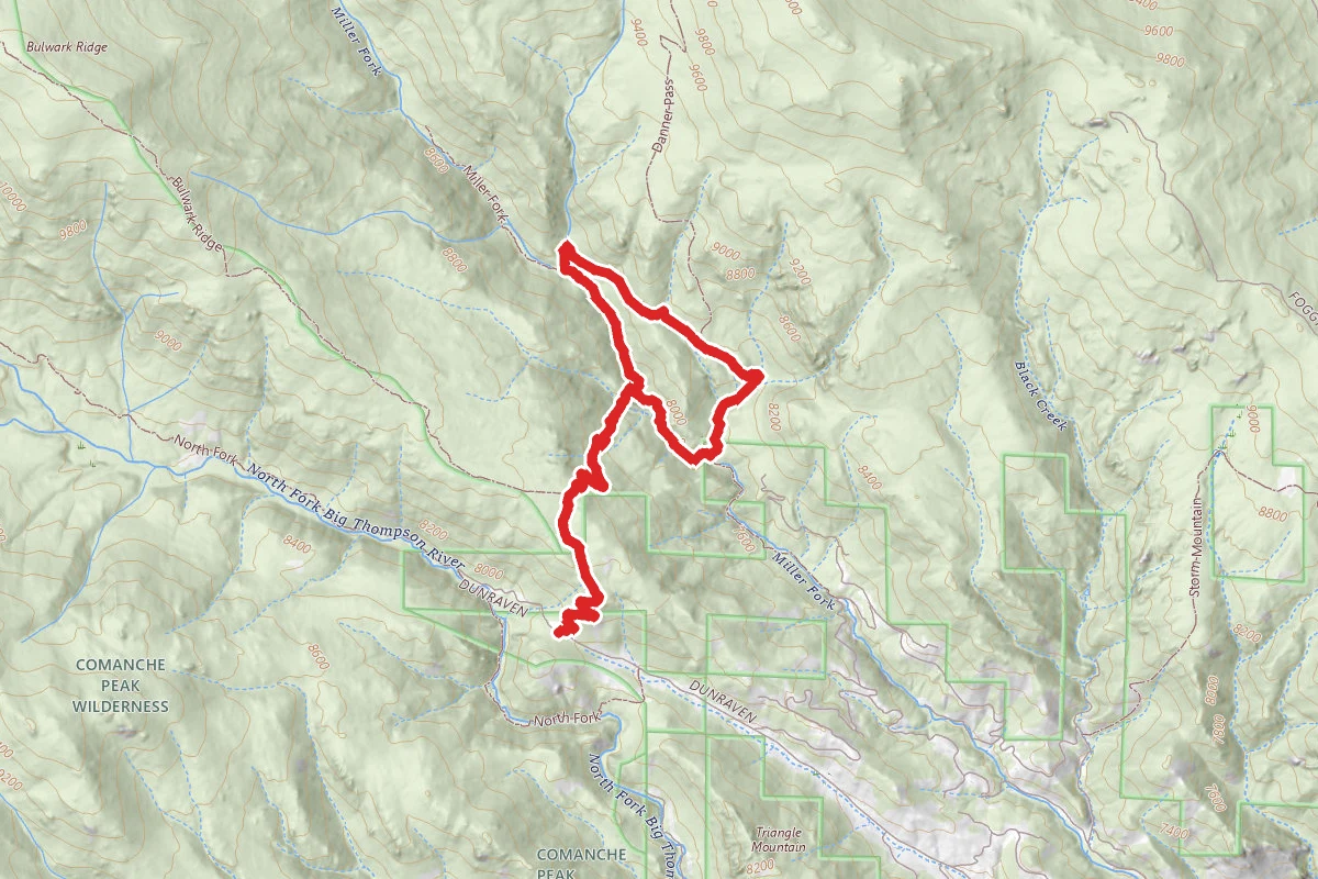 Miller Fork Loop via Bulwark Ridge Trail