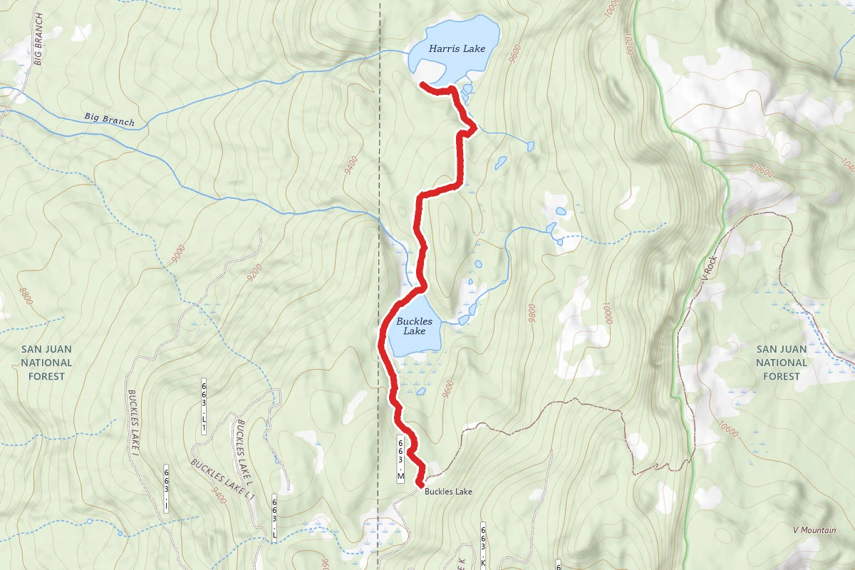 Buckles Lake Trail and Harris Lake Dam