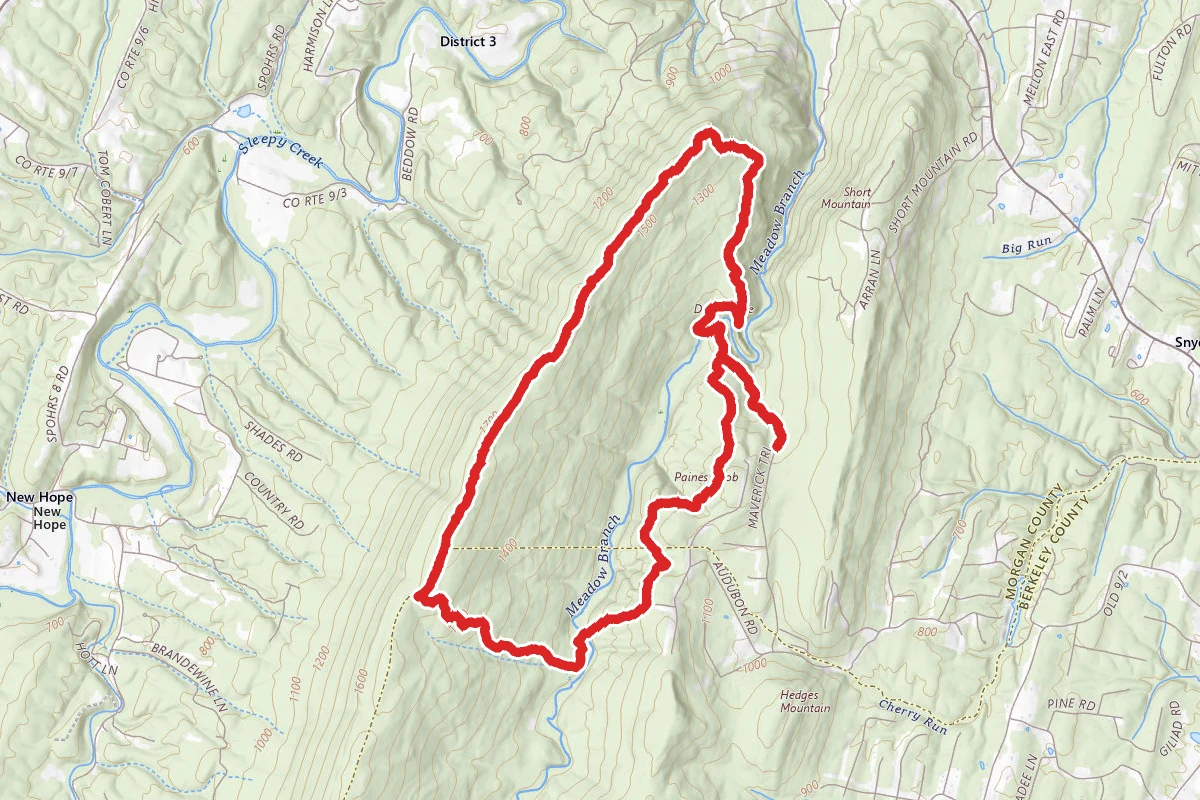 Devil's Nose, Tuscarora Trail, and Sleepy Creek Mountain Trail Loop
