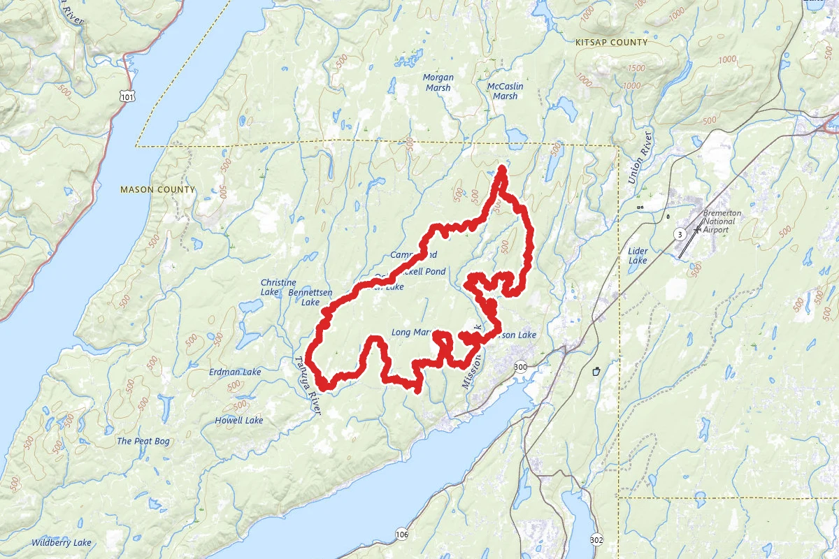 Overland Trail, Tahuya River, and Mission Creek OHV Loop