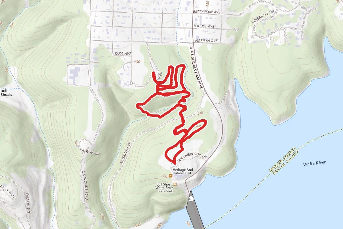 Bull Shoals City Park Trails