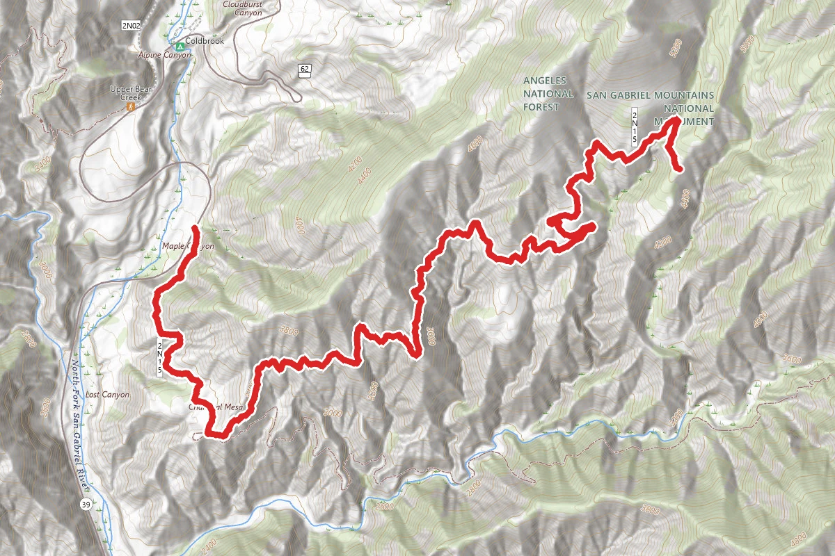 Chamisal Mesa via Pigeon Ridge Fire Road