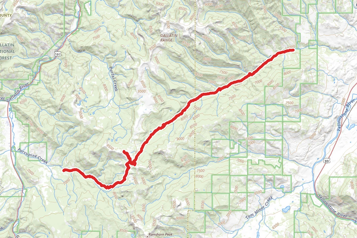 Big Creek to Porcupine Creek