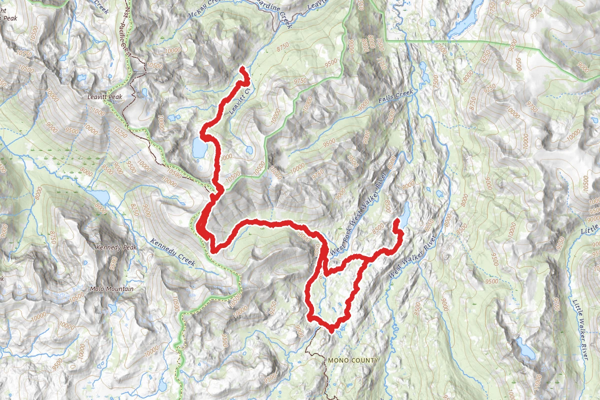 Leavitt Lake, Long Lake and Fremont Lake Trail