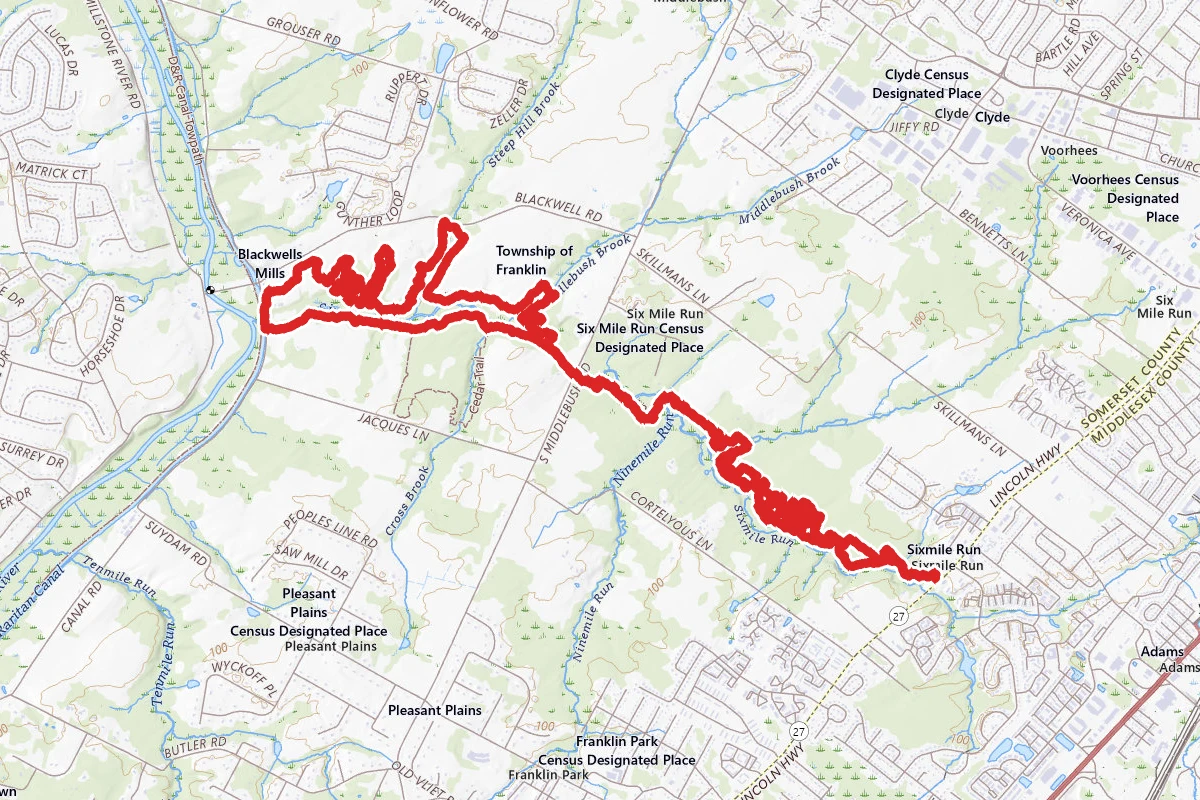 Creek, Twisty, and Blackwells Trail Loop