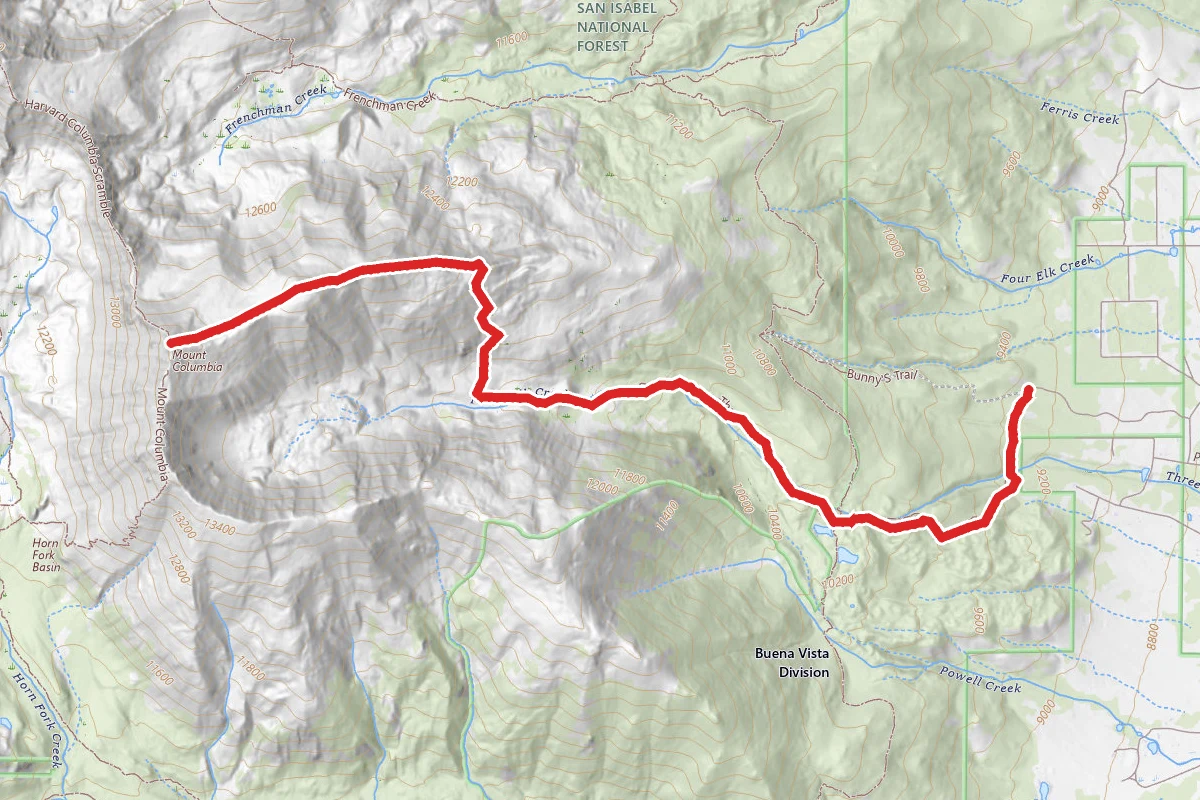 Mount Columbia East Ridge Trail