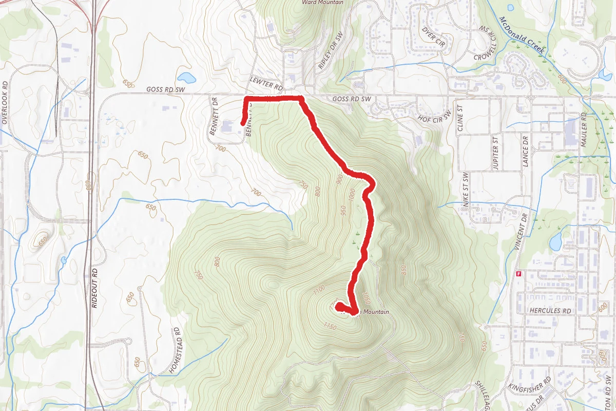 Weeden Mountain Summit Trail