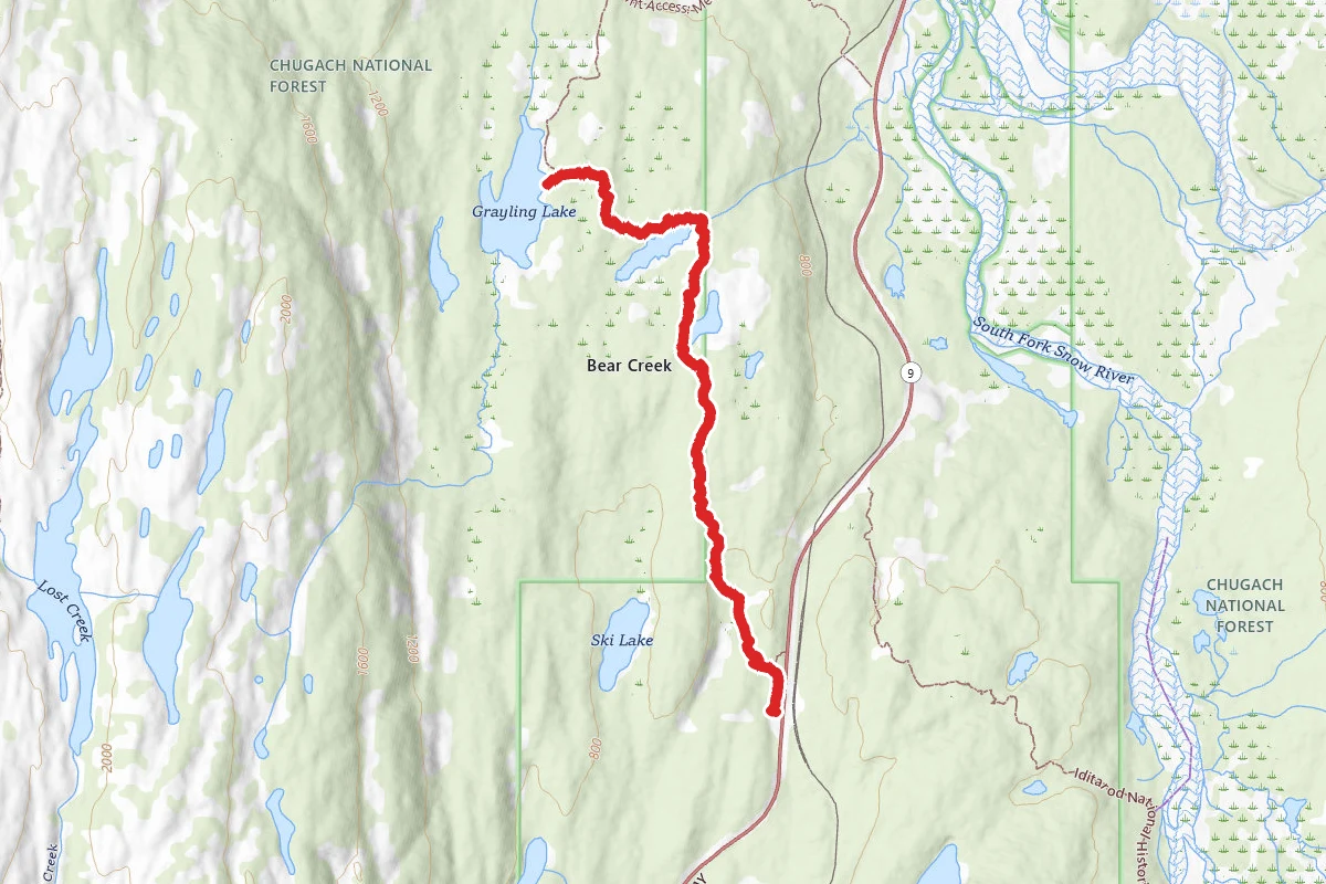Grayling Lake via Divide Trailhead