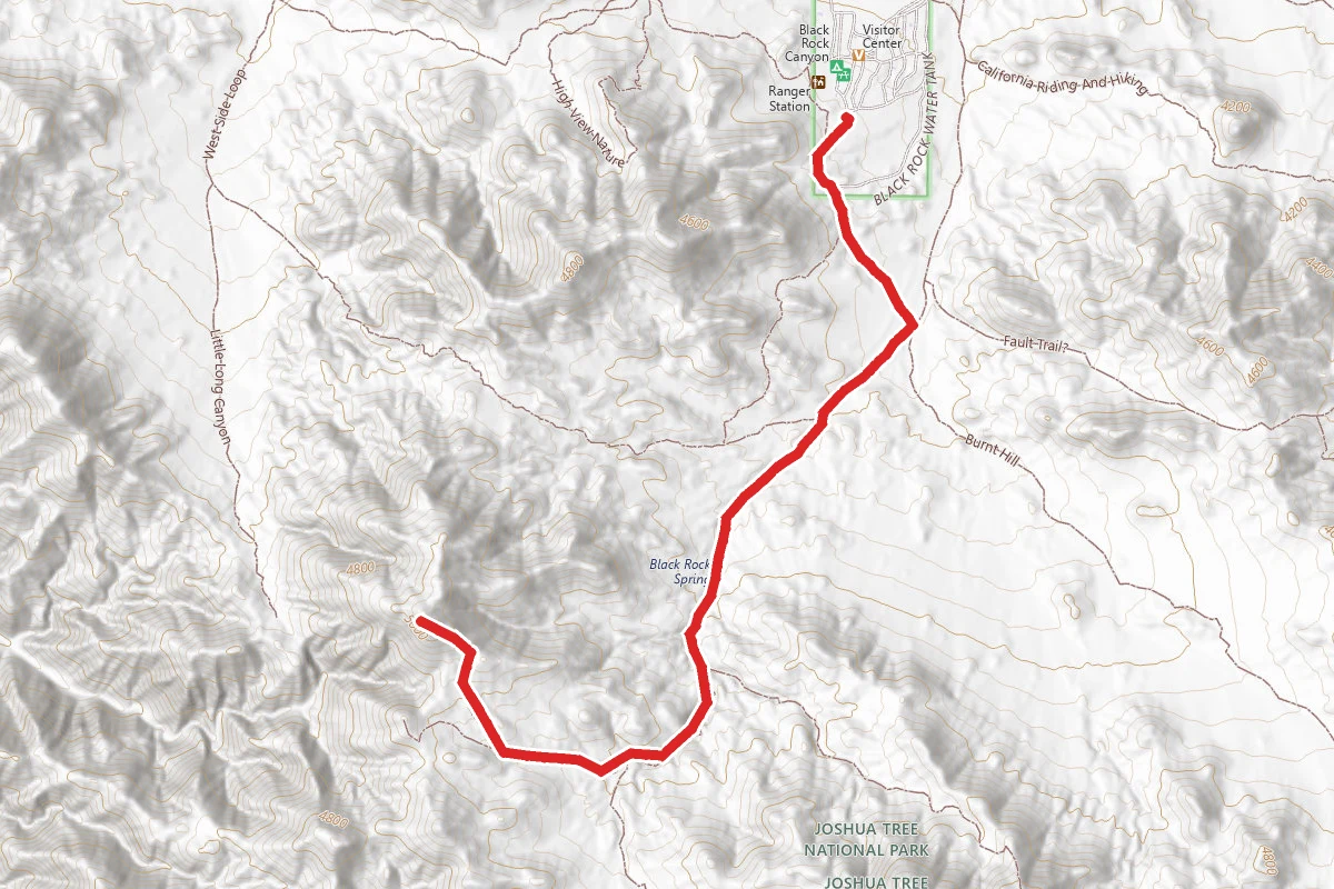 Black Rock Canyon Trail to Warren Peak