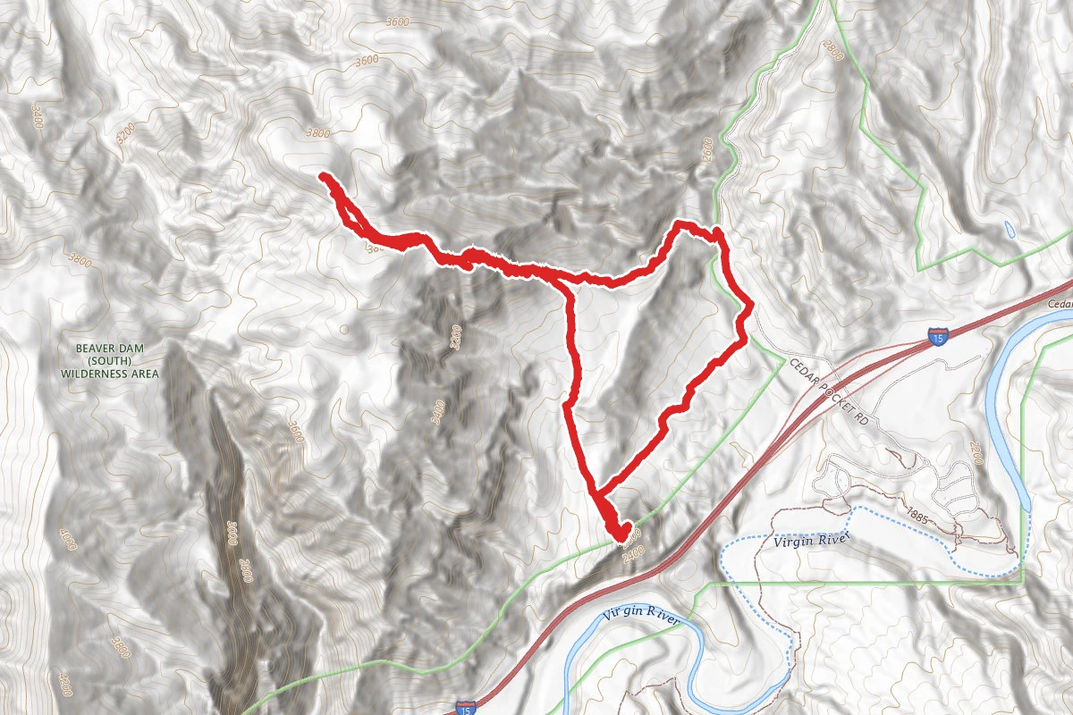 Peak 3958 and Mountain Sheep Spring