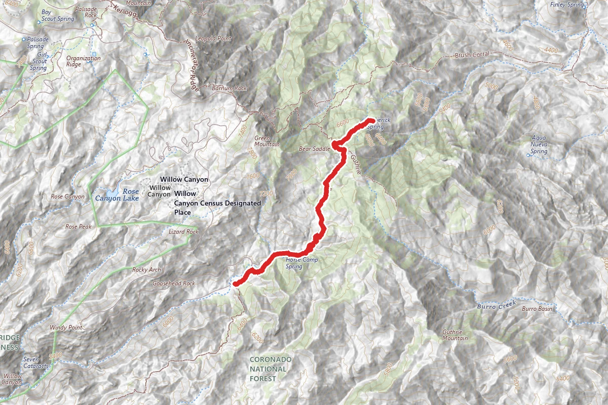 Maverick Springs via Green Mountain Trail