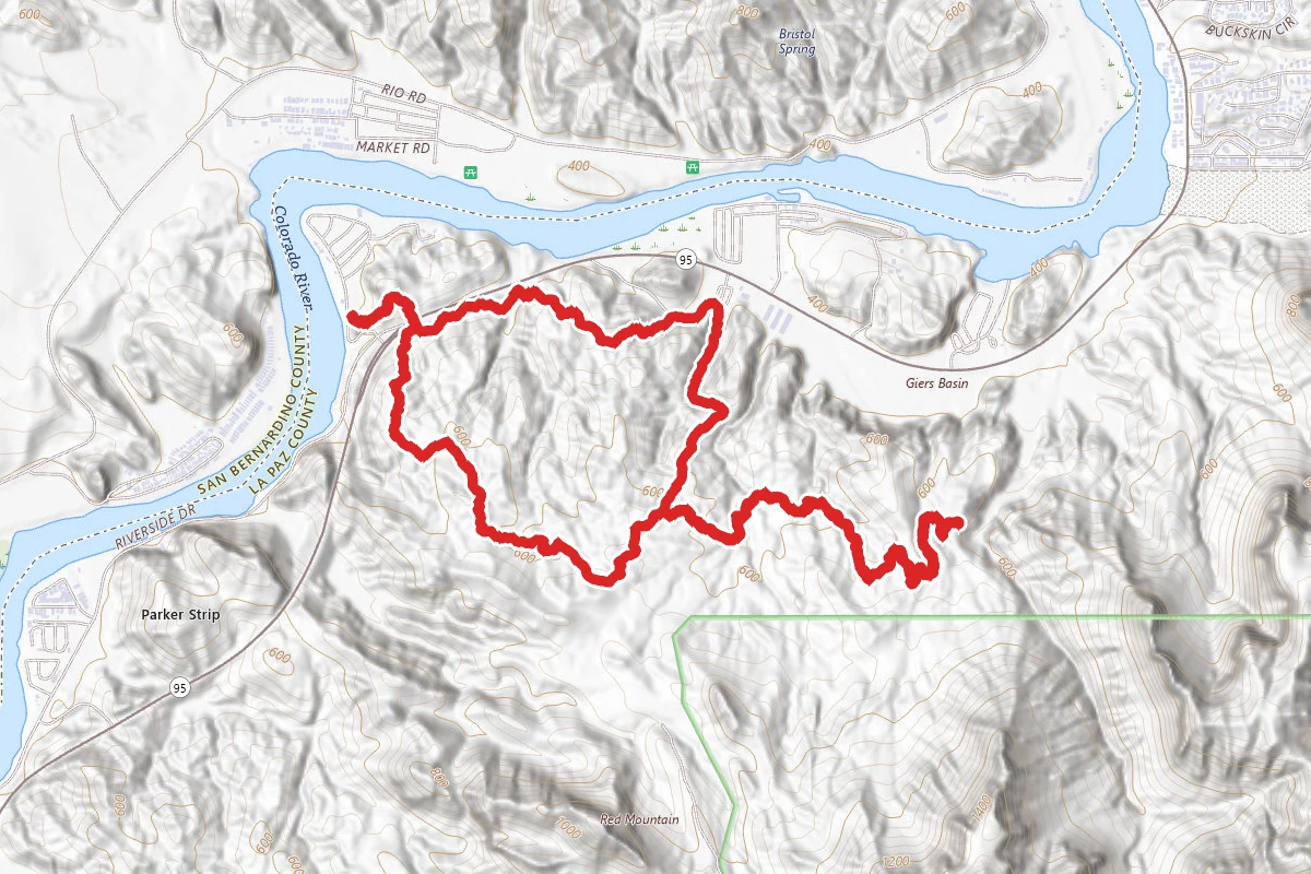 Market, Desert Bar, Lamb Springs, Mines, Buckskin Trails Loop