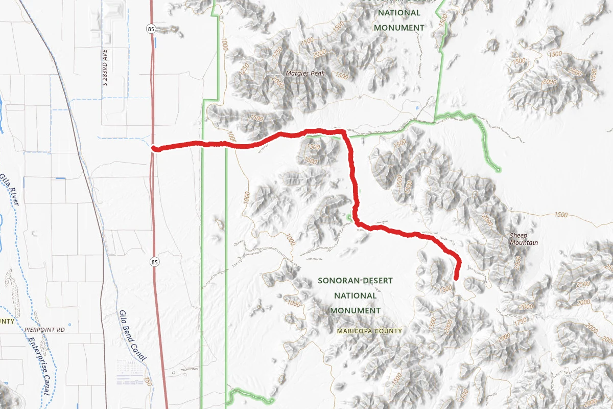 Margie's Cove Drive OHV Route
