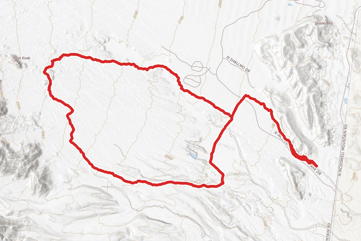 Shallmo Wash, Granite, Bluff, Pemberton Loop