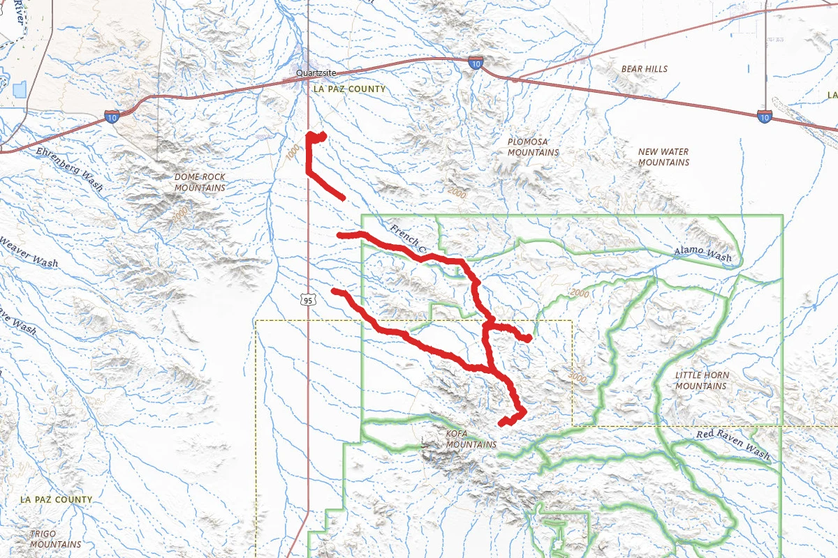 Jasper Spring and De la Ossa Well OHV Trail