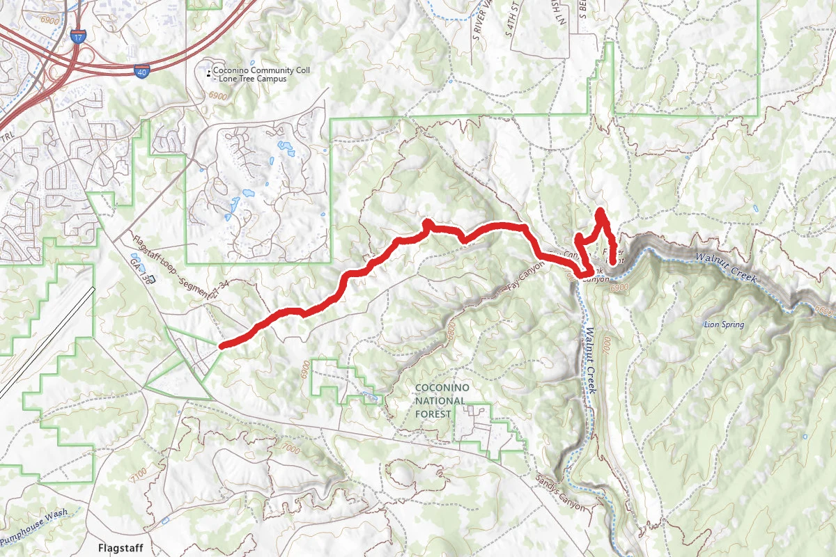 Skunk Canyon to Fisher Point