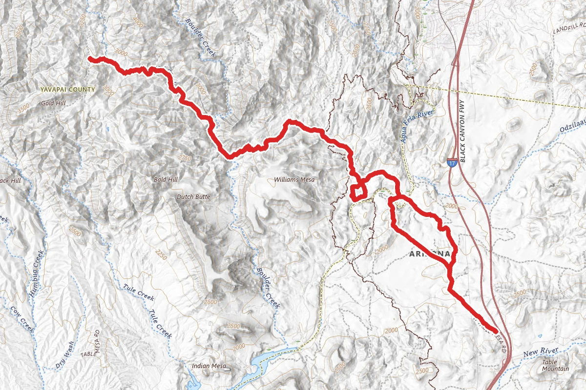 Tip Top Mine and Indian Fort Ruins OHV Trail