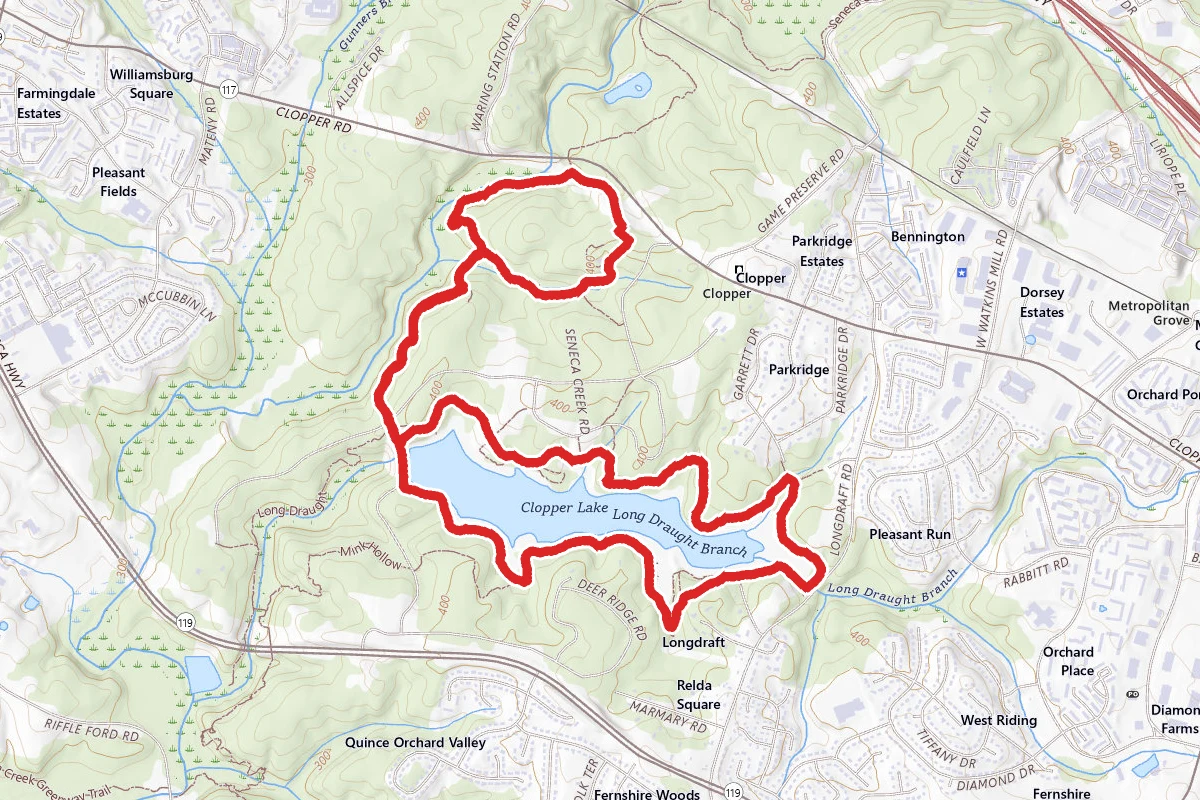 Old Pond Trail and Clopper Lake Loop Trail