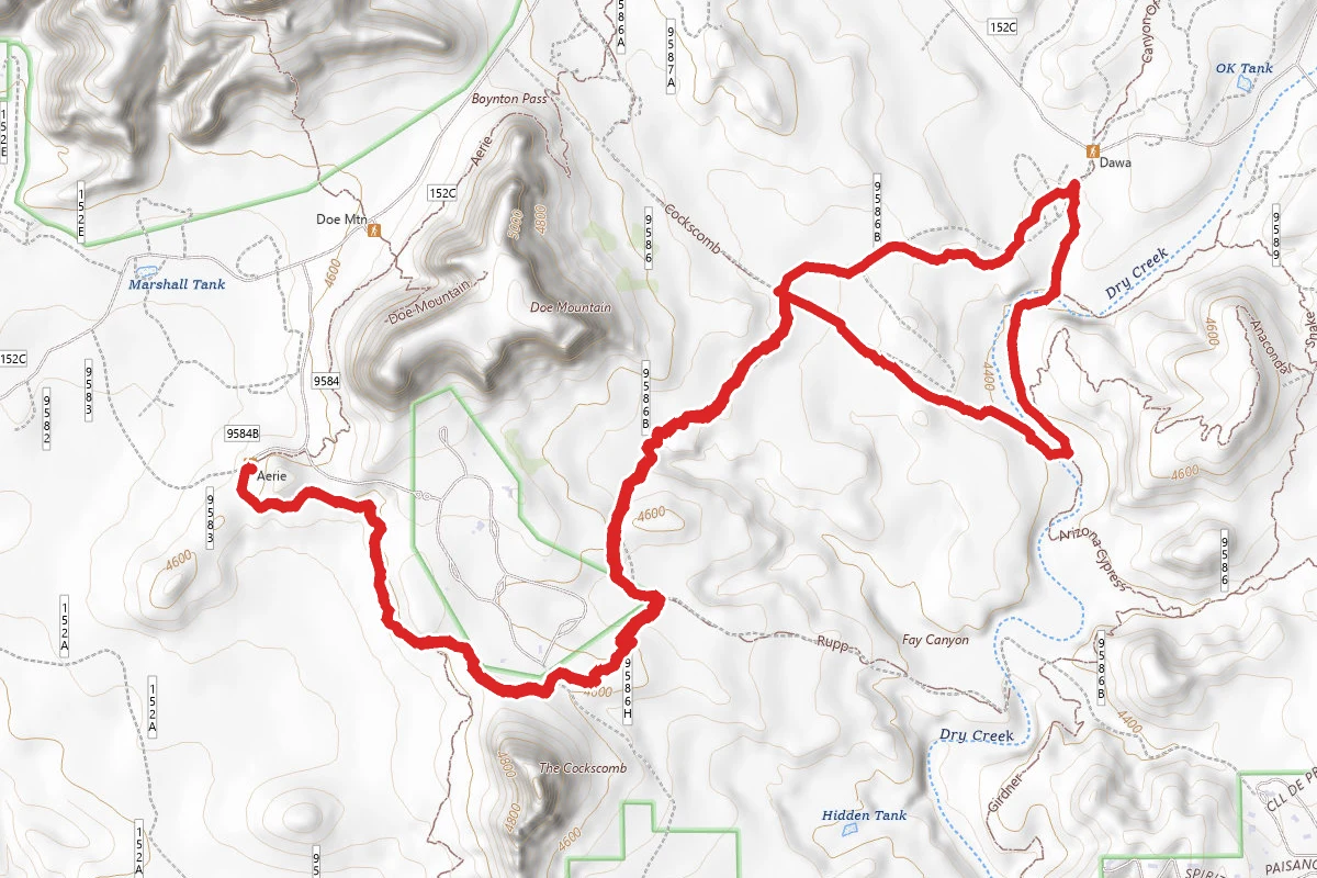Coxcomb to Dawa Loop