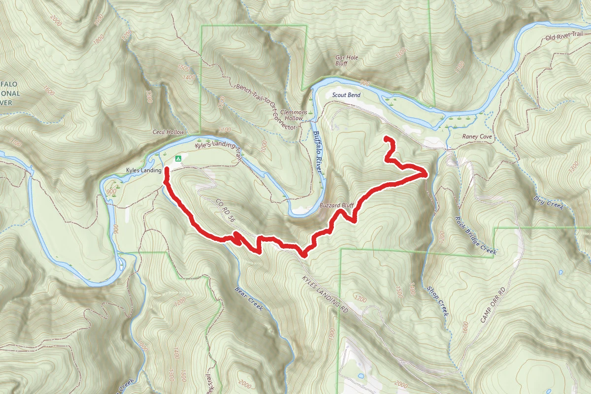 Camp Orr to Kyle’s Landing via Buffalo River Trail