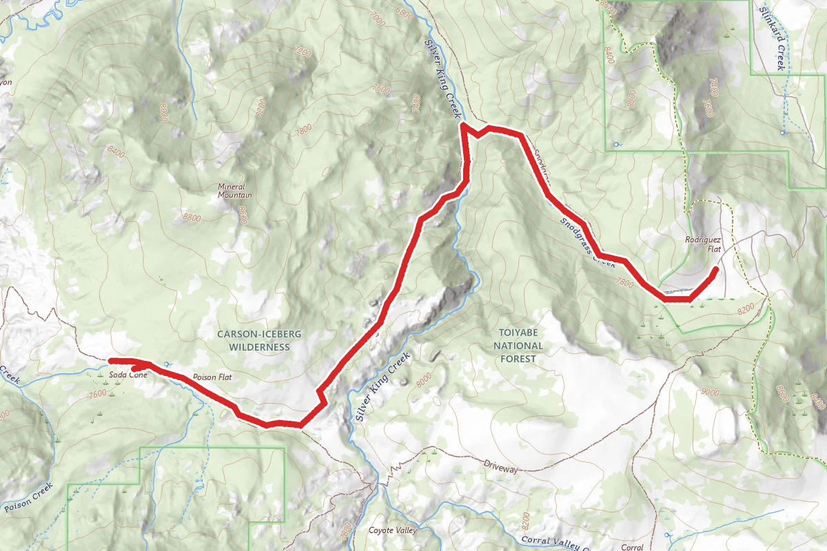Snodgrass Creek to the Soda Cone