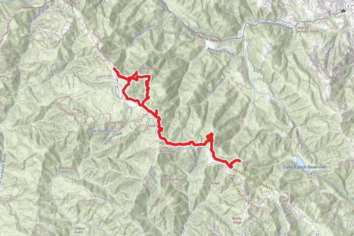 Summit Rock Loop and Skyline Trail