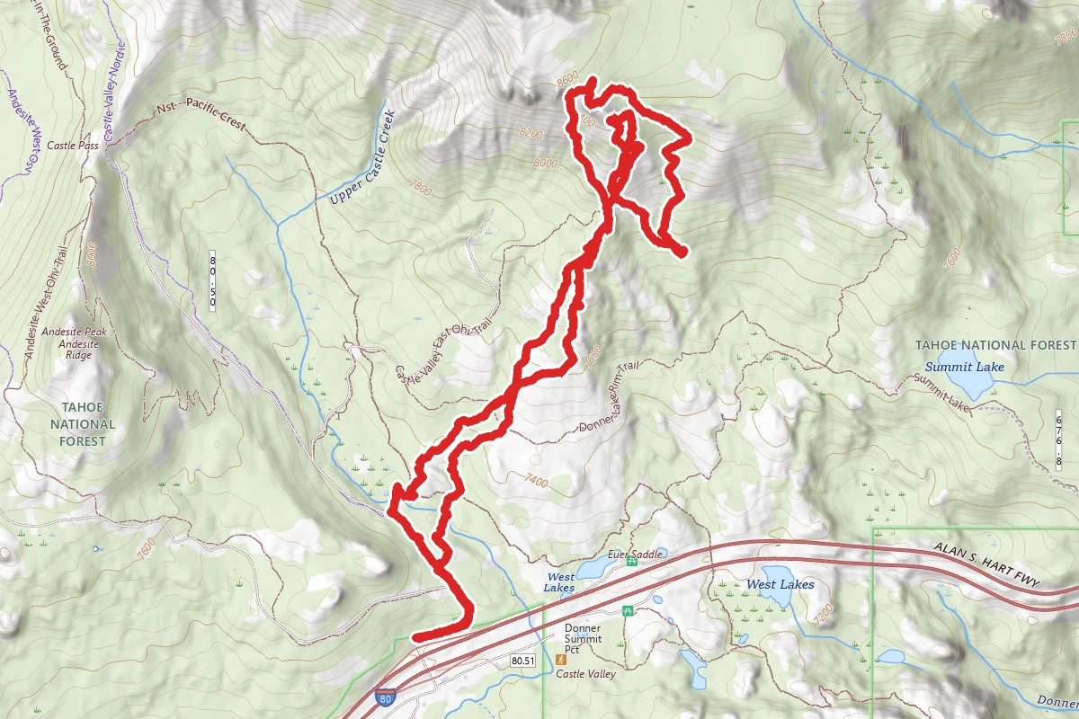South Castle Peak Ski Loop