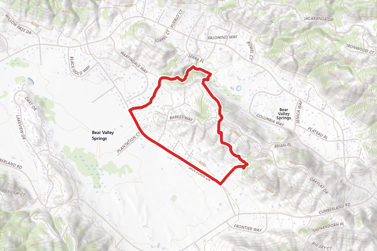 Oak Slope to Oak Canyon Loop