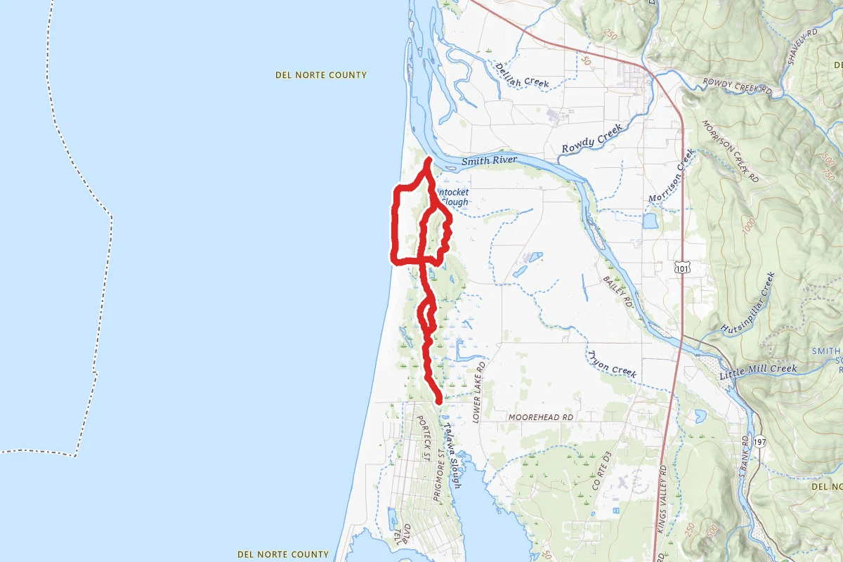 Echo's Kellogg Rd to the River to the Ocean Loop