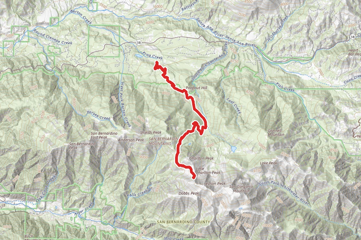 Little Charlton Peak via South Fork Trail